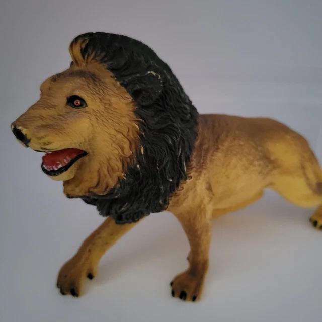 Large 9 Inch Male African Lion Figurine Animal Toy
