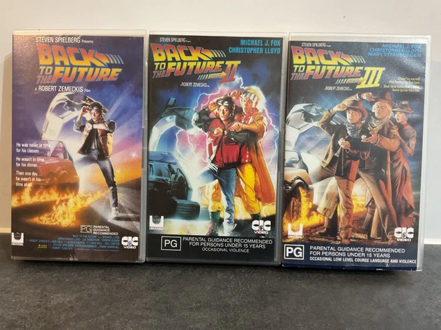BACK TO THE Future 1 2 3 Vhs/Pal Trilogy Bundle $34.95 - PicClick AU