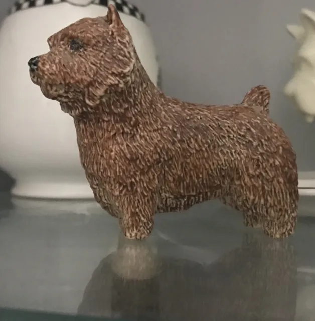 Norwich terrier one of a kind porcelain figurine vintage