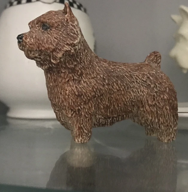 Norwich terrier one of a kind porcelain figurine vintage
