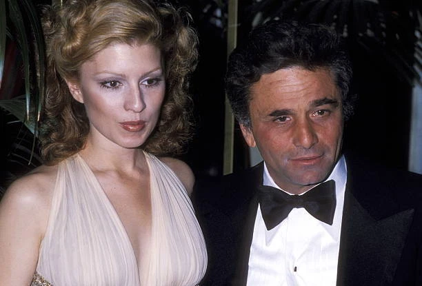 Peter Falk & wife Shera Danese at the 35th Golden Globe Awards - 1978 Photo 1