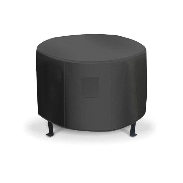 Round Fire Pit Cover, 800D Heavy Duty Waterproof Fire Pit Table Cover...