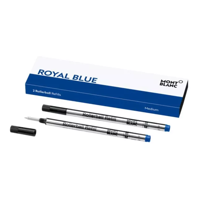 Montblanc - 2 Rollerball Refills Royal Blue M (medium)