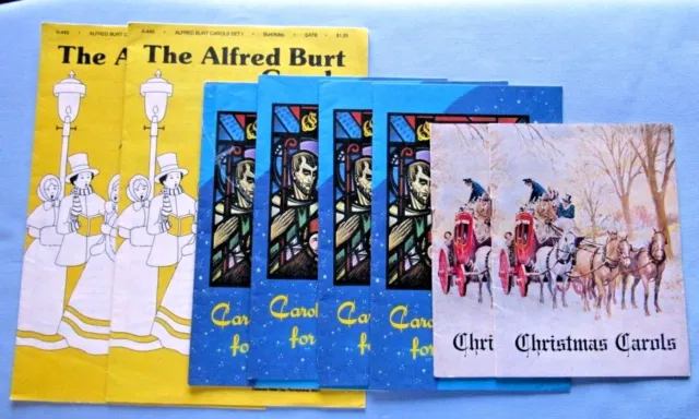 Alfred Burt Carols Set 1 Carols Hymns Christmas Carols Total 8 Assorted Booklets