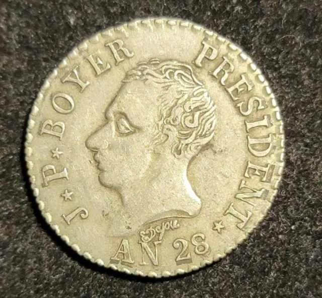 1831 Haiti AN28 50 Centimes