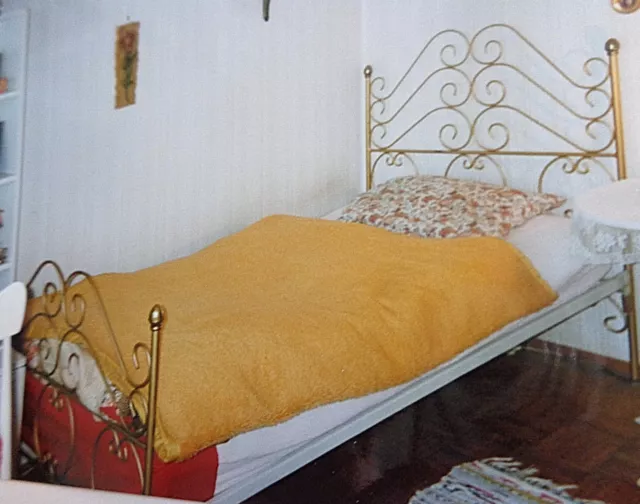 Schmiedeeisernes Bett Goldbronciert Einhorn - Prinzessinen Bett #