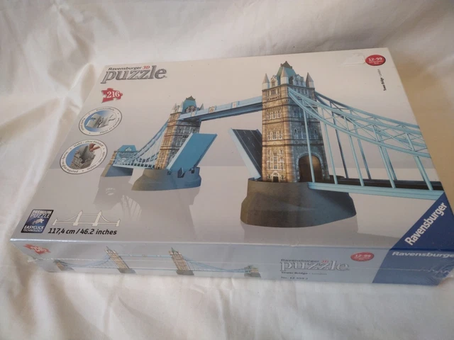 TOWER BRIDGE LONDON 216 Piece 3D Jigsaw Puzzle Ravensburger 117.4cm NEW ...