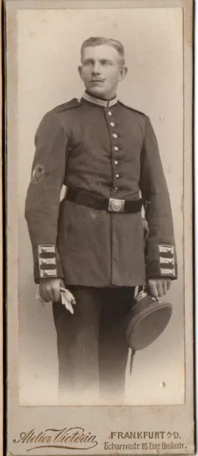 Frankfurt Oder CDV Soldat Uniform Winker-Abzeichen Signaltrupp Portrait Ärmel