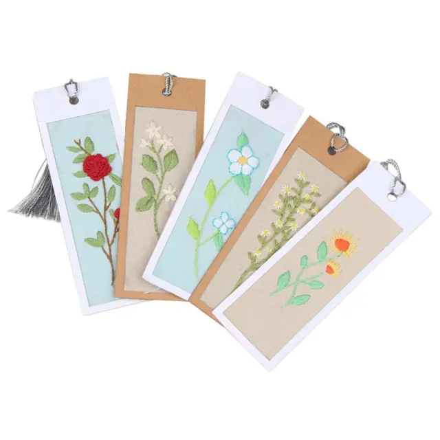 Country DIY Handcraft Tailor Embroidery Bookmark Kits