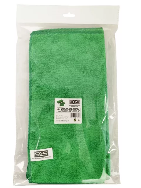 10 Chiffons en Microfibres Tissu 30x30 CM Vert Voiture Etoffe de Polissage