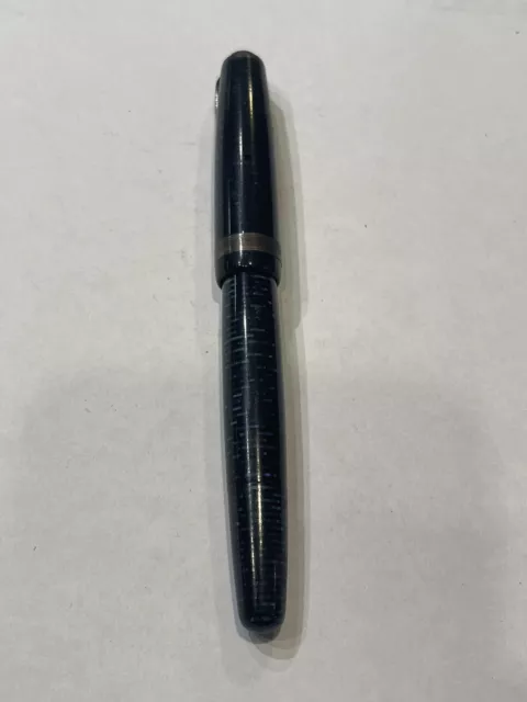 Vintage Parker Vacumatic Blue with Blue Diamond Fountain Pen