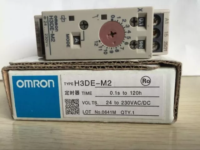 1pcs New In Box For OMRON Time Relay H3DE-M2 H3DE-M2 24-230V free shipping