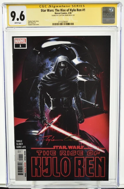 Star Wars: The Rise of Kylo Ren #1 (2020) CGC 9.6 Signed By Clayton Crain Marvel