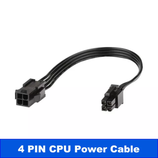 4 Pin ATX 12V P4 Male to Female CPU Power Supply Extension Cable