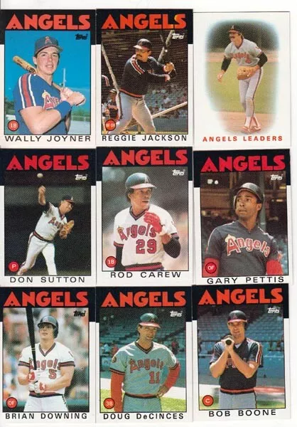 1986 Topps Baseball MLB cards - Pick your Team Set with traded