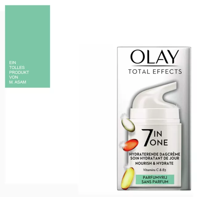 (1L|599,80)1x50ml Olay Olaz Total Effects 7in1 Anti-Aging Tagescreme parfümfrei