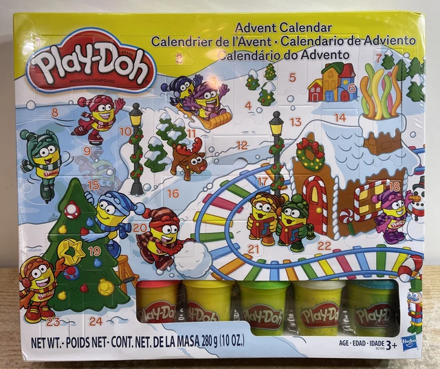 Hasbro Play-Doh Advent Calendar With 24 Accessories 5 Cans Of Modeling Compound