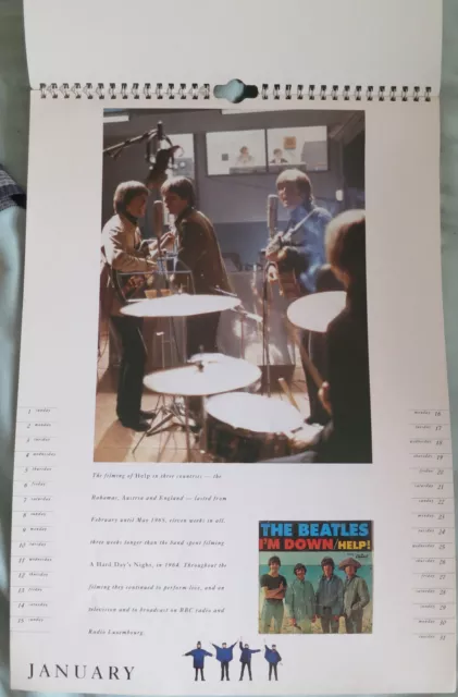 The Beatles The Official 1995 Calendar to Commemorate ... the Film Help 3