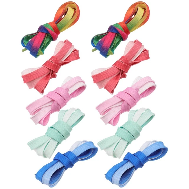 5 Paires Lacet De Chaussure Chaussures Arc-en-ciel Lacets Baskets