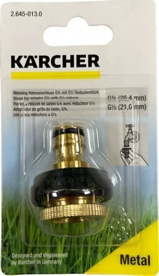 Kärcher Messing Hahnanschluss G 3/4" mit G 1/2"-Reduzierstück  2.645-013.0