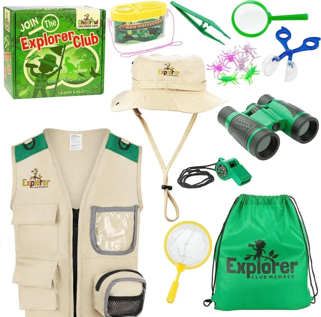 CHEERFUL CHILDREN TOYS Kids Explorer Kit Bug Hunting Kit Explorer Costume  £28.80 - PicClick UK