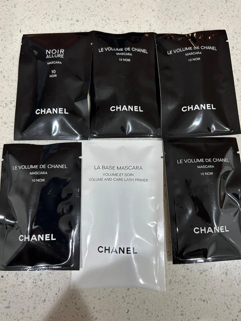 6 CHANEL Mascaras: 4 Le Volume 10 NOIR, 1 La Base lash premier 1 Noir Allu 6 CHANEL Mascaras: 4 Le Volume 10 NOIR, 1 La Base lash premier 1 Noir Allu