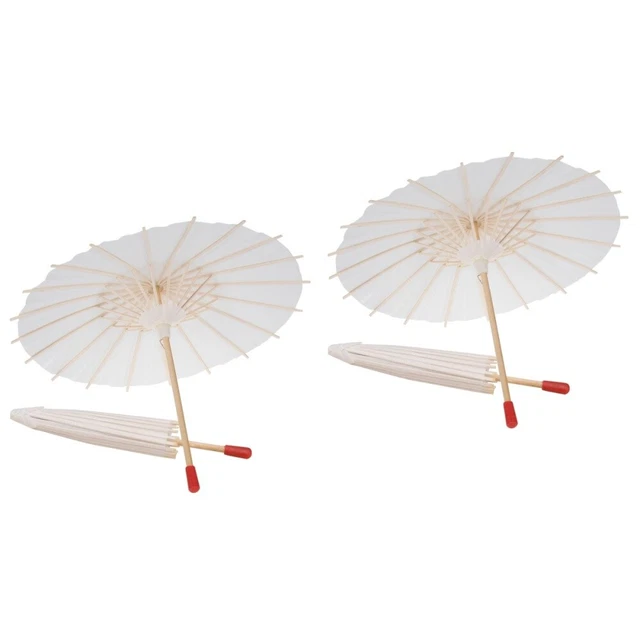 4 pz ombrello carta sposa bambù olio ombrellone giapponese