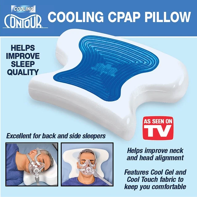 Contour Cooling Gel CPAP Memory Foam Pillow New