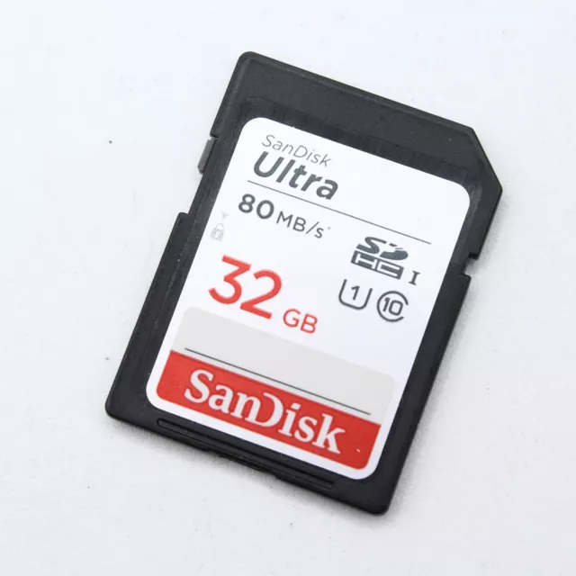 Original SanDisk Ultra 32GB SDHC Class 10 SD Card 80MB/s - Bon état !