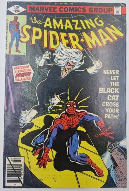 The Amazing Spider-Man #194 - 1st App Of Black Cat - 1979 Marvel Comics - NM-