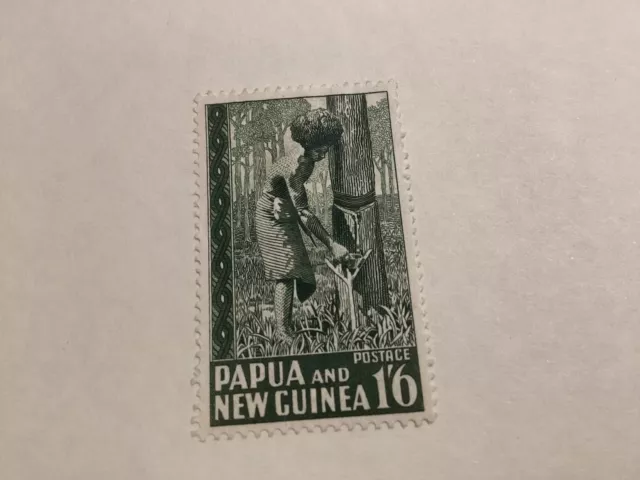 Papua New Guinea 1/6 Deep Green mint hinged Definitive Seven Seas 12
