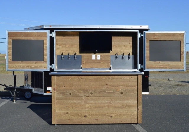 Custom Refrigerated Draft Beer Beverage Entertainment Trailer