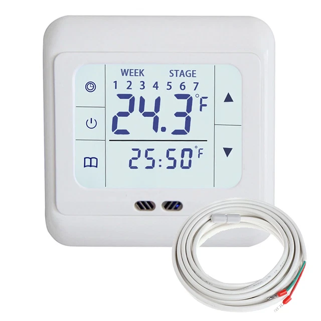 Thermostat Digital Touch Unterputzthermostat Régulateurs Écran Programmable Haut