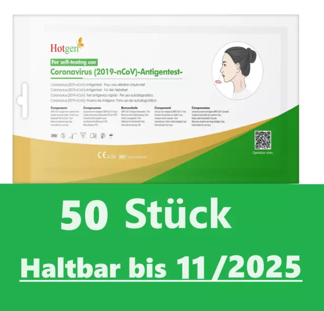 Hotgen Corona Test - Selbsttest - Schnelltest - Laientest Antigen-Test Nasal Set