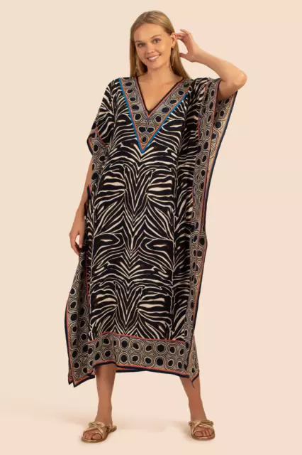 Trina Turk Theodora Silk Maxi Dress  Caftan Size XS/S~NWT $398