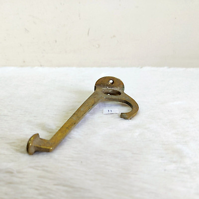 1920s Vintage Brass Wall Hooks Hanger Rich Patina Decorative Collectible 11 3