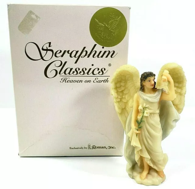 Gabriel 1998 Celestial Messenger Angel Seraphim Classics 4" Resin NIB