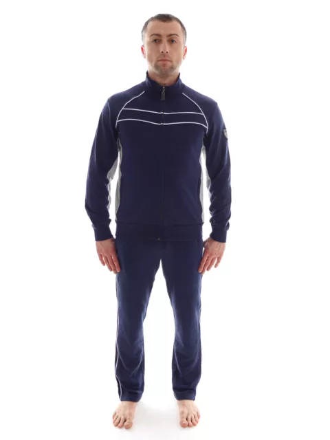 CMP Tracksuit Blau Homewear Sweat Stand up Collar Slim