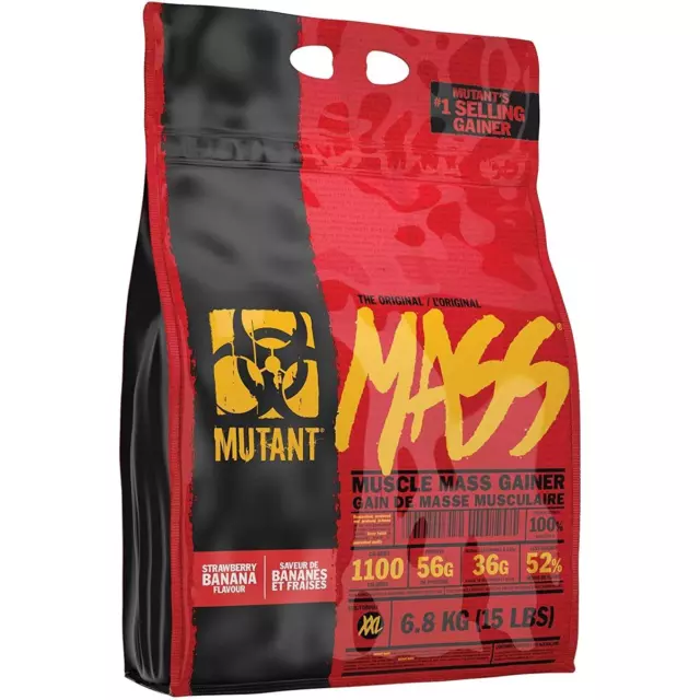 (10,27€/kg) PVL Mutant Mass 6800g (15LB) Weightgainer Eiweiß BCAAs Amino + Bonus