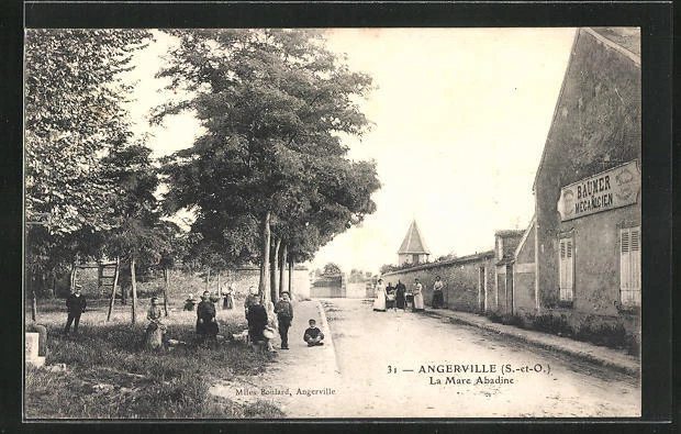 CPA Angerville, La Mare Abadine
