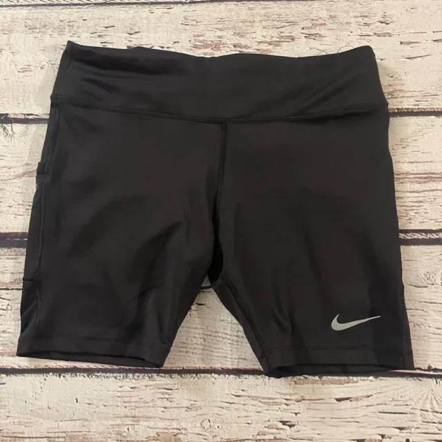 Nike Shorts Women’s Size Large Fast Running Bike Gym Tight Fit Black