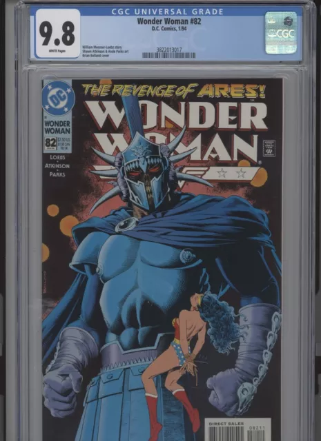 Wonder Woman #82 Mt 9.8 Cgc White Pages Bolland Cover Loebs Story Parks Art