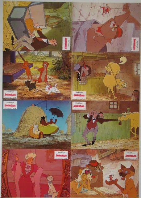 Aristocats WALT DISNEY Kino Aushangfotos LOBBY CARDS 16x A4