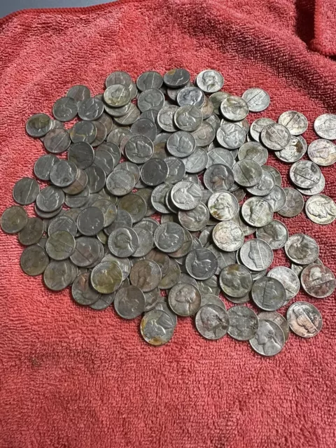 USA 5 Cent Coins 200 Coin From 30s To 1964