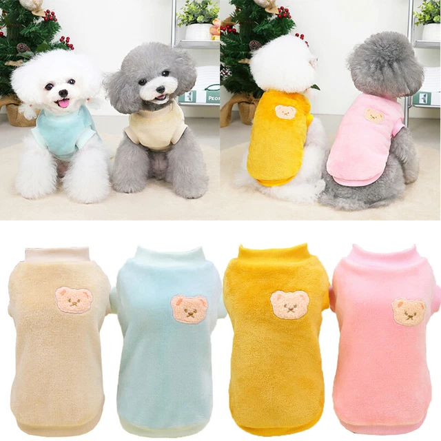 Fleece Haustier Hund Kleidung Warm Weste Mantel Pullover Welpe Katze Chihuahua