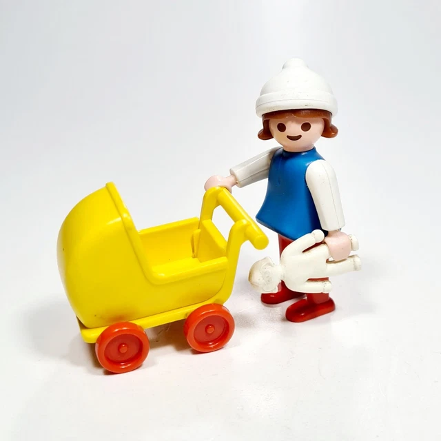 KOMBIUDA Mini Poussette De Poupée Rose - Accessoire Réaliste Pour Maison De Poupée Et Jeu D'Enfant