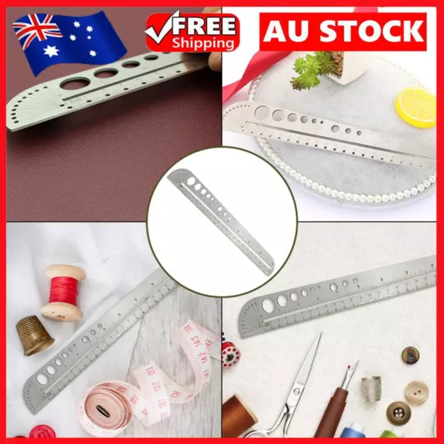 Stainless Steel Ruler Knitting Accessories Quilting Ruler School Office Supplies