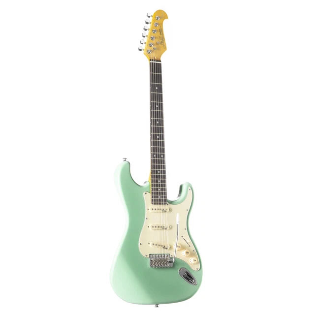 J & D E-Gitarre im ST-Stil mit Erle-Korpus, Ahorn-Hals, Keramik Single Coil, Sur