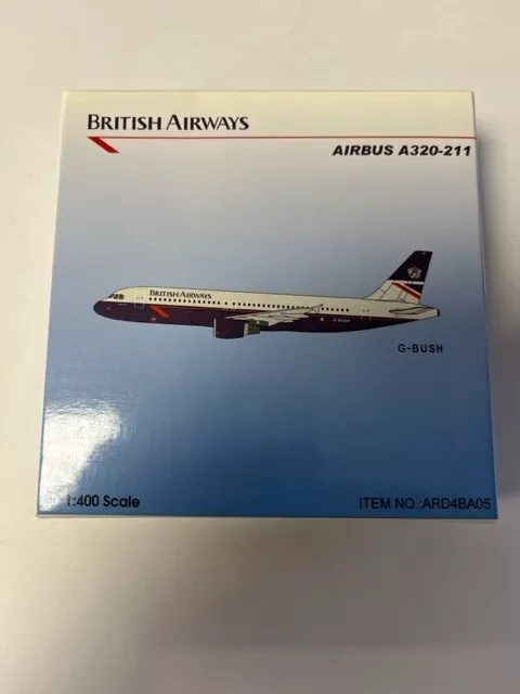 Airbus A320-211British Airways G Bush, ARD4BA05. 1.400 Scale
