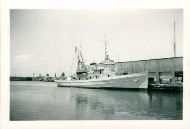 1940 Aloha Tower & ship at Honolulu Harbor Dock Hawaii 2 photos 1940 Aloha Tower & ship at Honolulu Harbor Dock Hawaii 2 photos